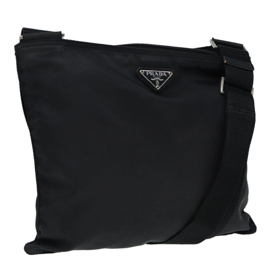 Luxury Prada Shoulder Bag Nylon Black Silver  ep5415