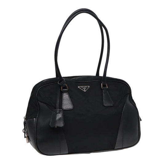 Luxury Prada Shoulder Bag Nylon Black Silver  ep5432