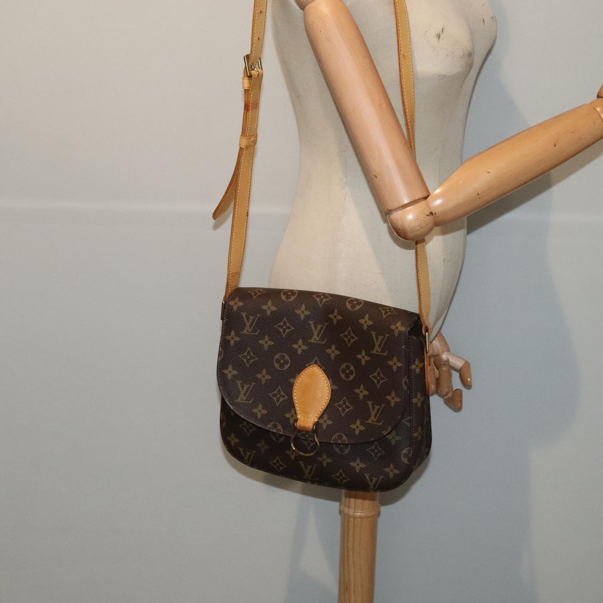 LOUIS VUITTON Monogram Saint Cloud GM Shoulder Bag M51242 LV ep5459