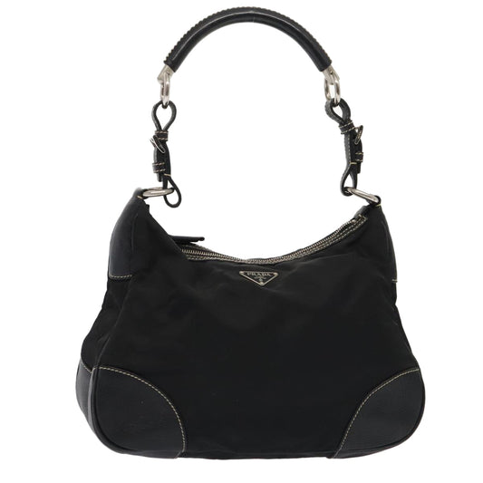Luxury Prada Shoulder Bag Nylon Black Silver  ep5537