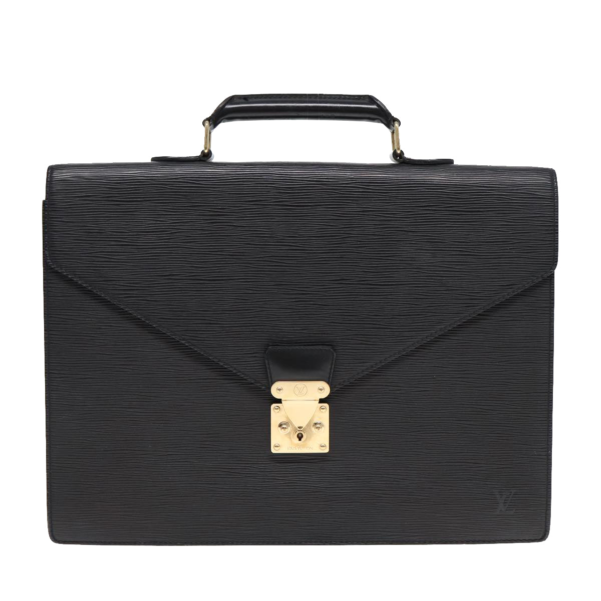 LOUIS VUITTON Epi Serviette Ambassador Business Bag Black M54412 LV ep5632