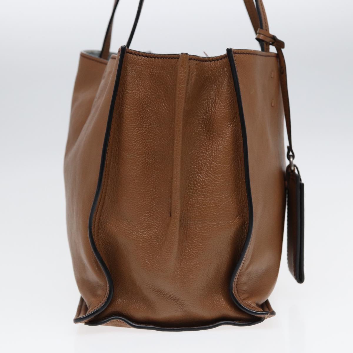 Luxury Prada Tote Bag Leather Silver Brown  ep5656