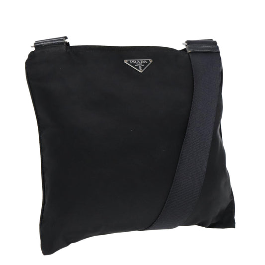 Luxury Prada Shoulder Bag Nylon Black Silver  ep5690