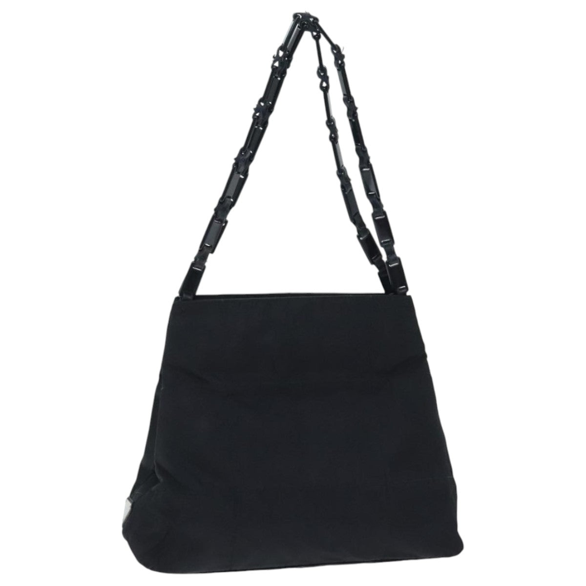 Luxury Prada Hand Bag Nylon Plastic Leather Black  ep5732