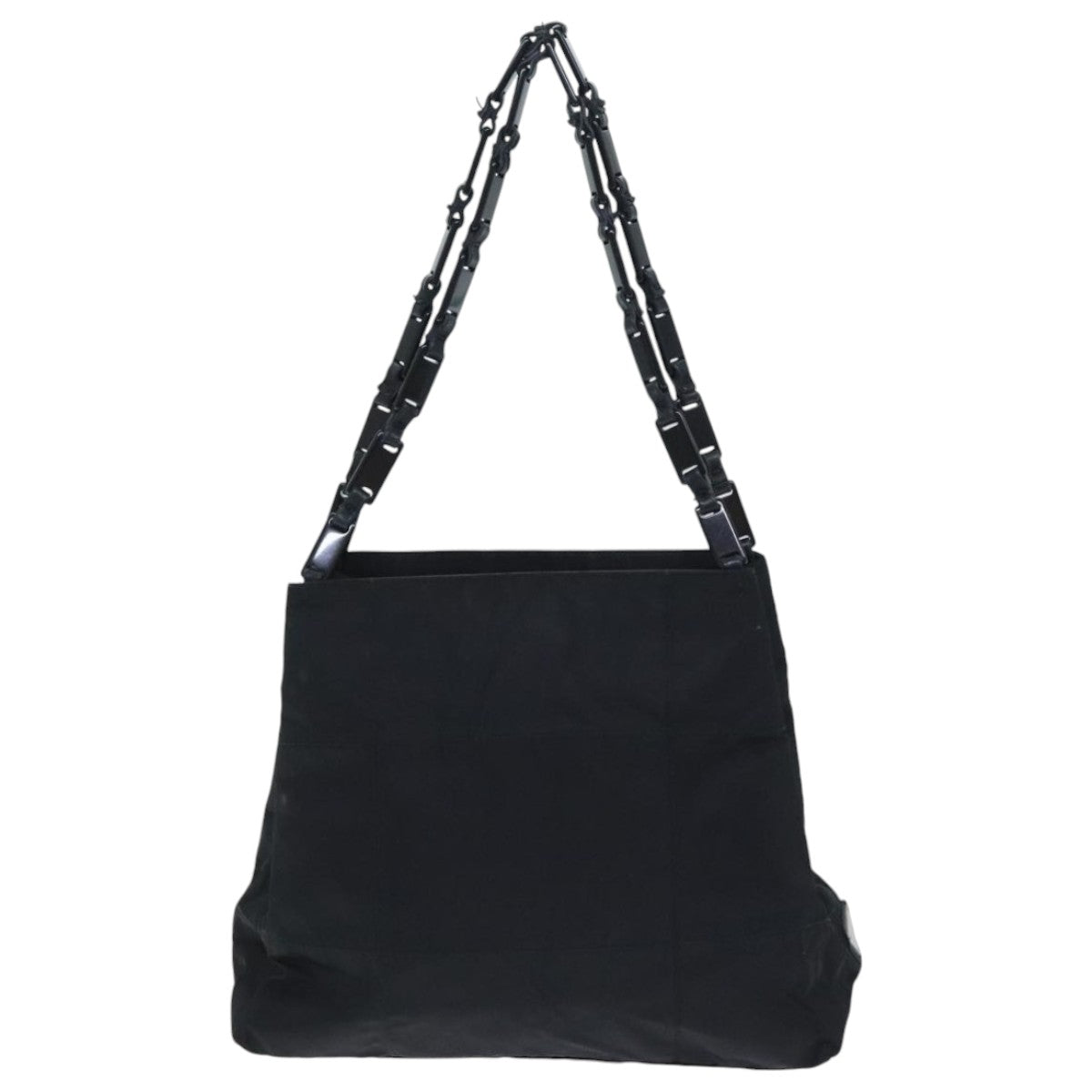 Luxury Prada Hand Bag Nylon Plastic Leather Black  ep5732