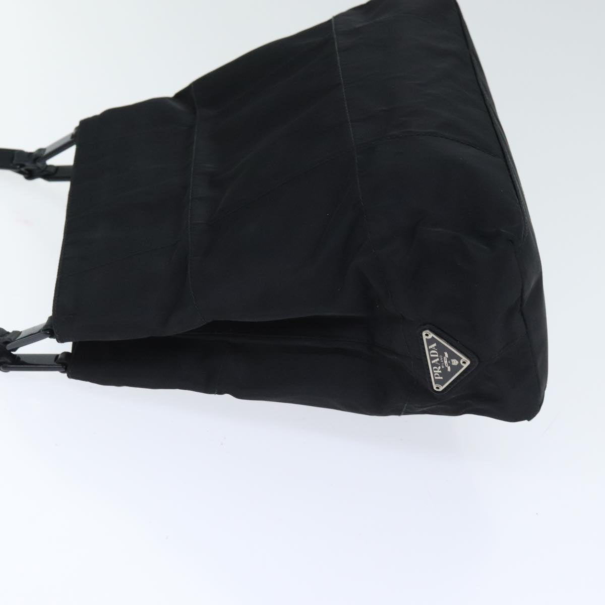 Luxury Prada Hand Bag Nylon Plastic Leather Black  ep5732