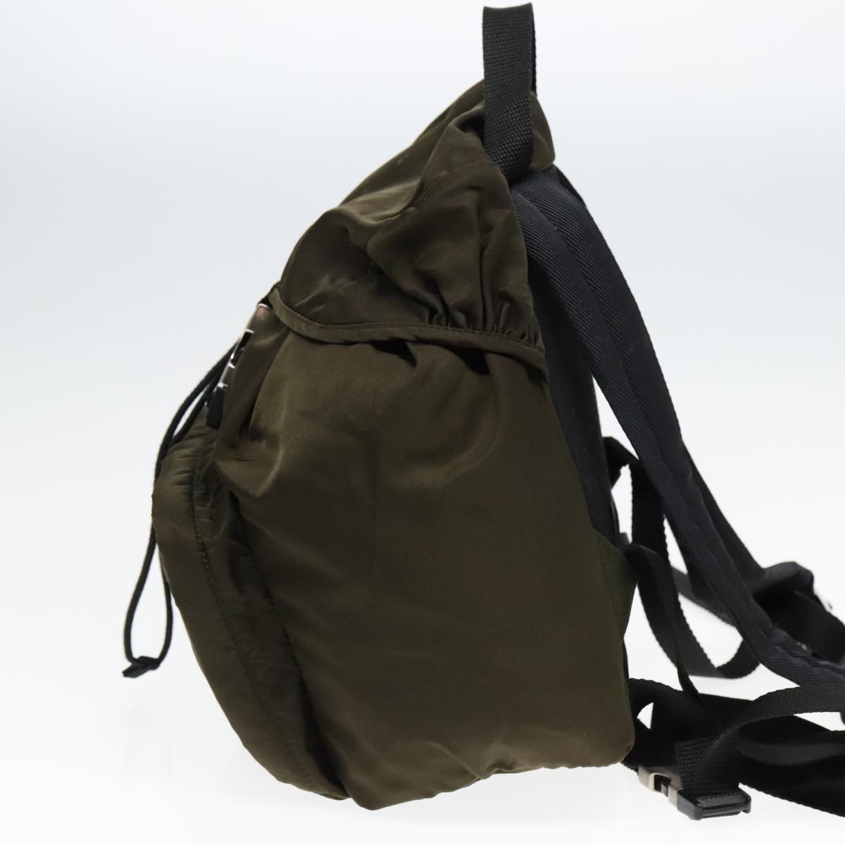 Luxury Prada Backpack Nylon Khaki Silver  ep5764