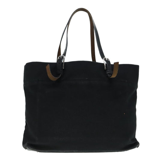 Luxury Prada Tote Bag Canvas Black Silver  ep5844