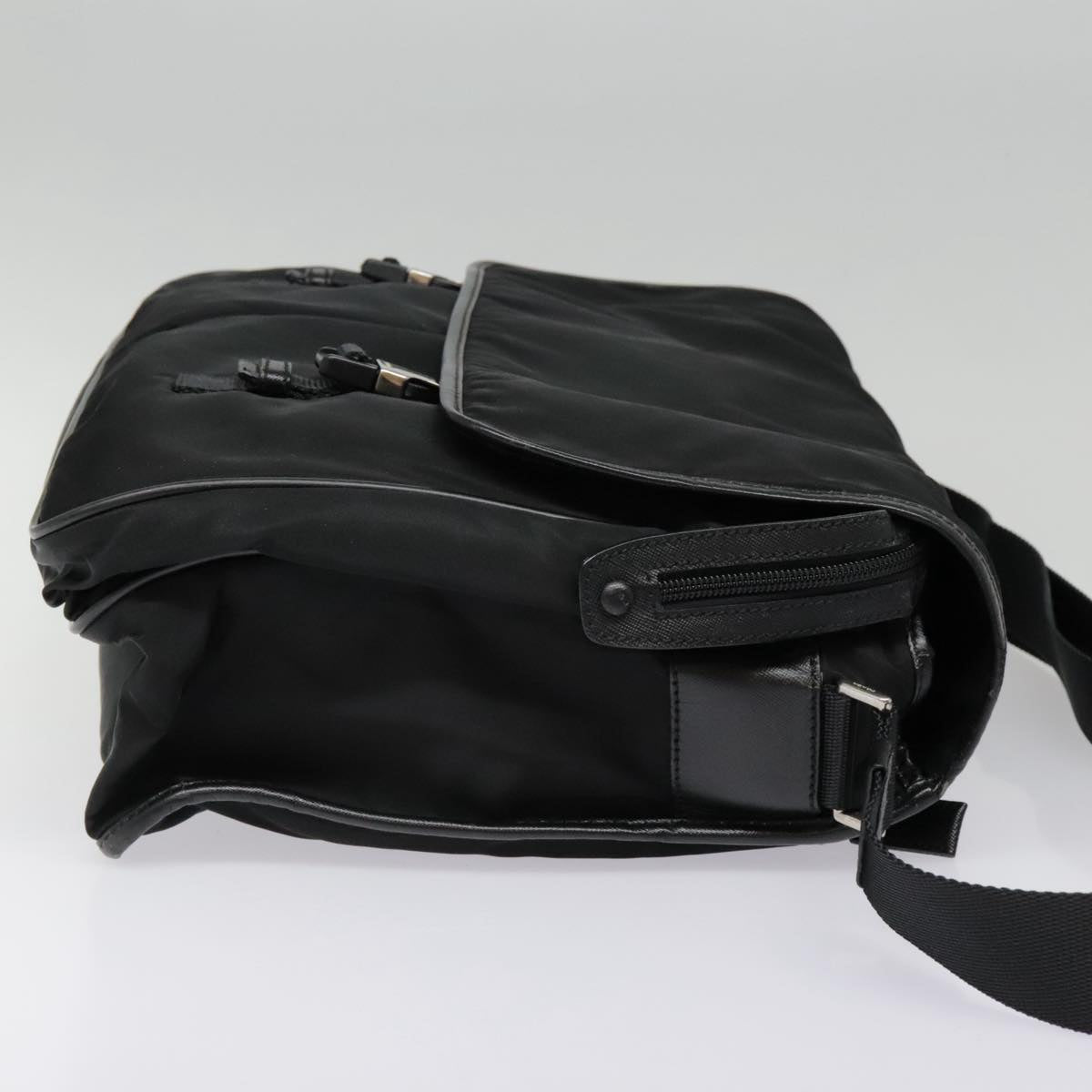 Luxury Prada Shoulder Bag Nylon Black Silver  ep5890