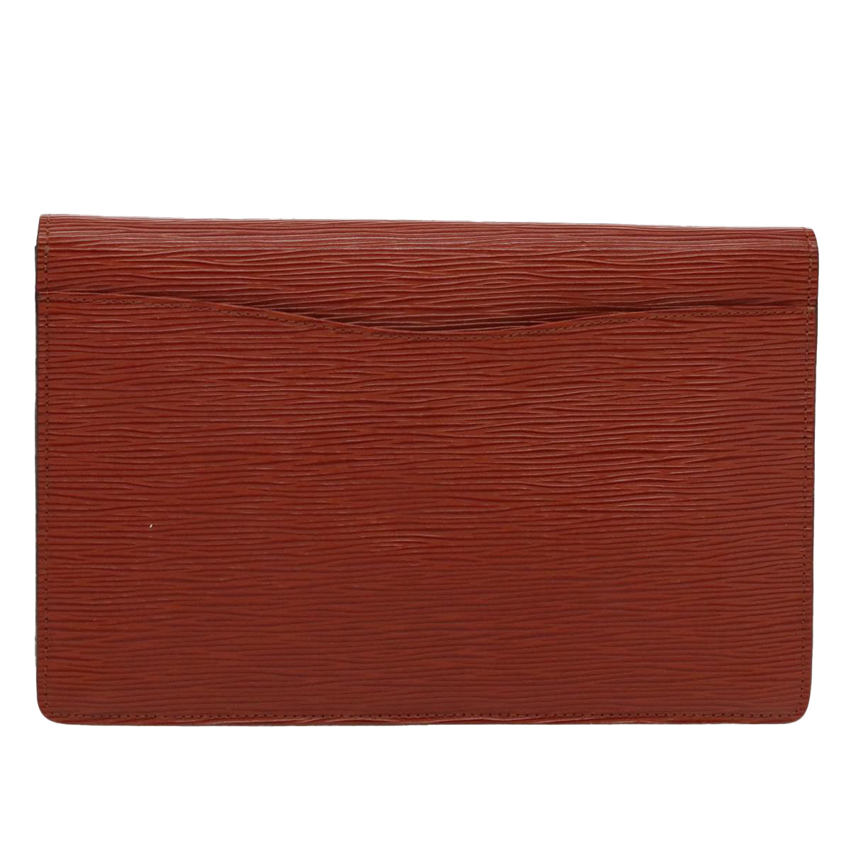 LOUIS VUITTON Epi Montaigne 27 Clutch Bag Brown LV ep6202