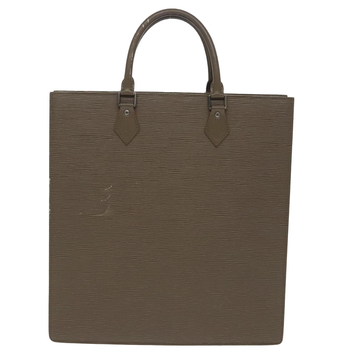 LOUIS VUITTON Epi Sac Plat Hand Bag Gray Pepper M5207C LV ep6243