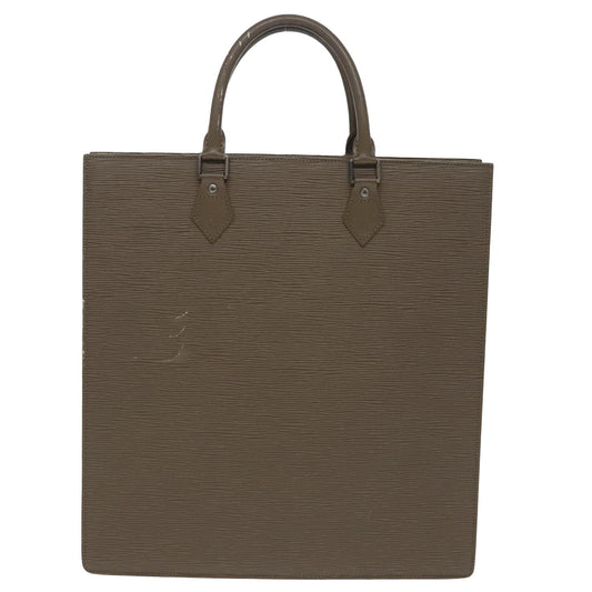 LOUIS VUITTON Epi Sac Plat Hand Bag Gray Pepper M5207C LV ep6243