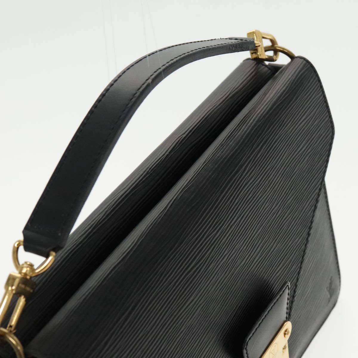 LOUIS VUITTON Epi Biface Clutch Bag Black M52322 LV ep6245