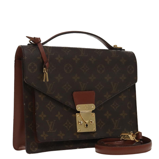 LOUIS VUITTON Monogram Monceau 28 Hand Bag 2way M51185 LV ep6262