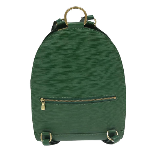 LOUIS VUITTON Epi Mabillon Backpack Green M52234 LV ep6265