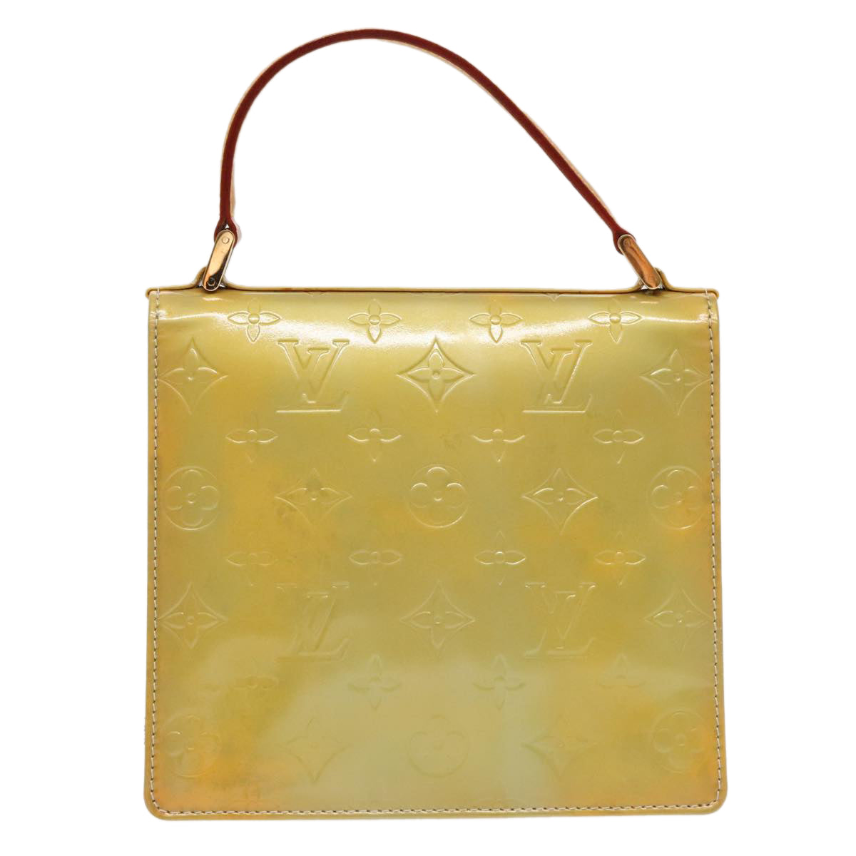 LOUIS VUITTON Monogram Vernis Spring Street Hand Bag Gris M91029 LV ep6270