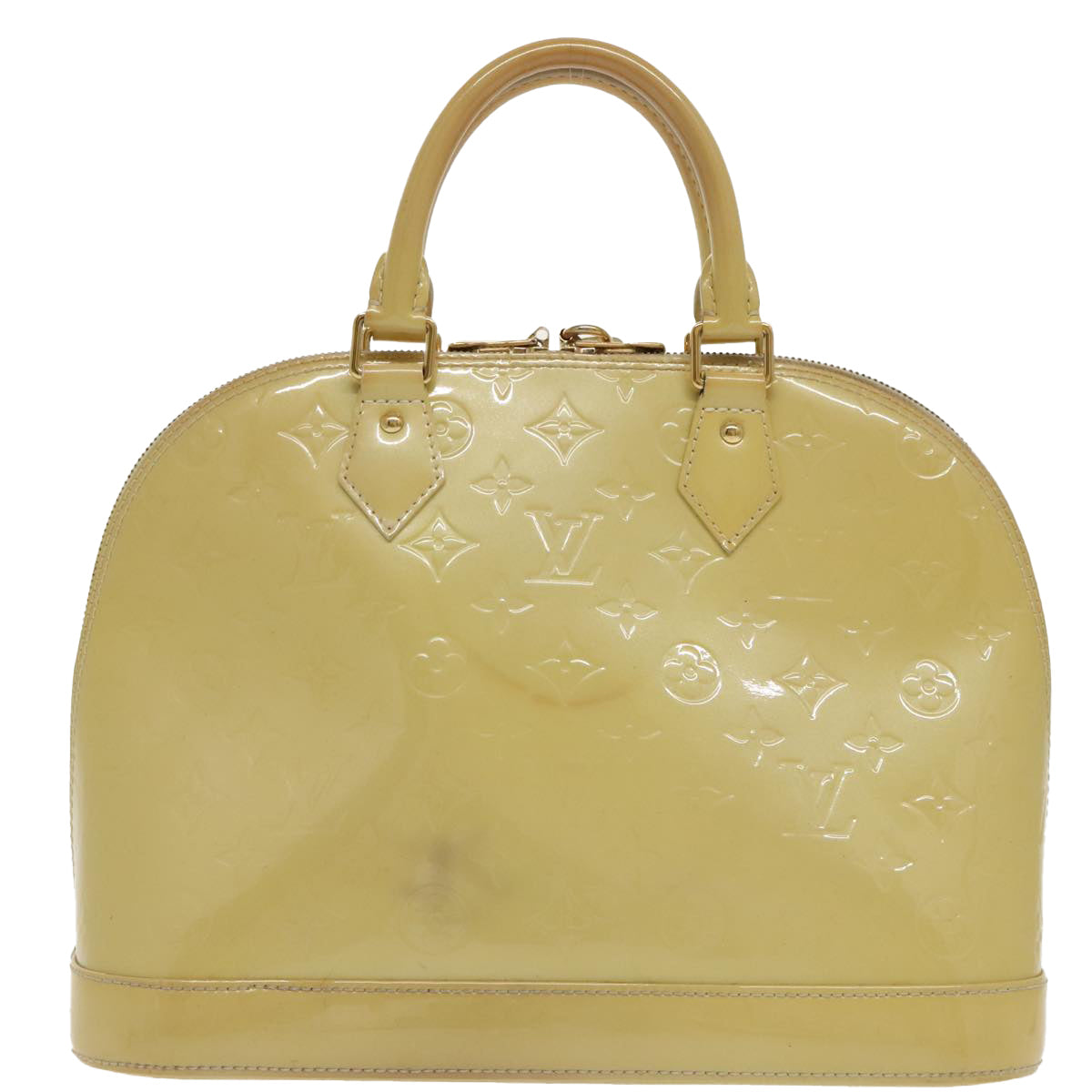 LOUIS VUITTON Monogram Vernis Alma PM Hand Bag Broncorail M91445 LV ep6351