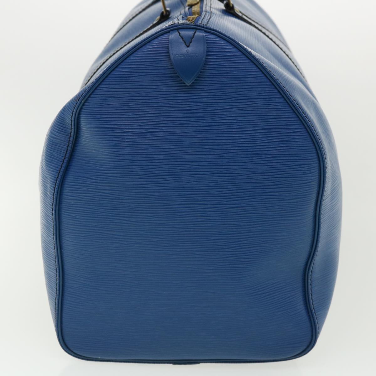LOUIS VUITTON Epi Keepall 50 Boston Bag Blue M42965 LV ep721