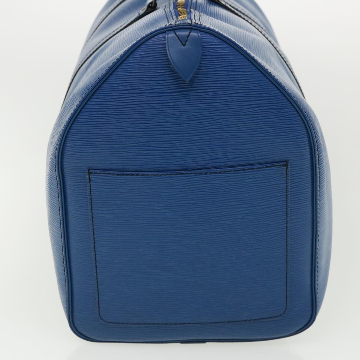 LOUIS VUITTON Epi Keepall 50 Boston Bag Blue M42965 LV ep721