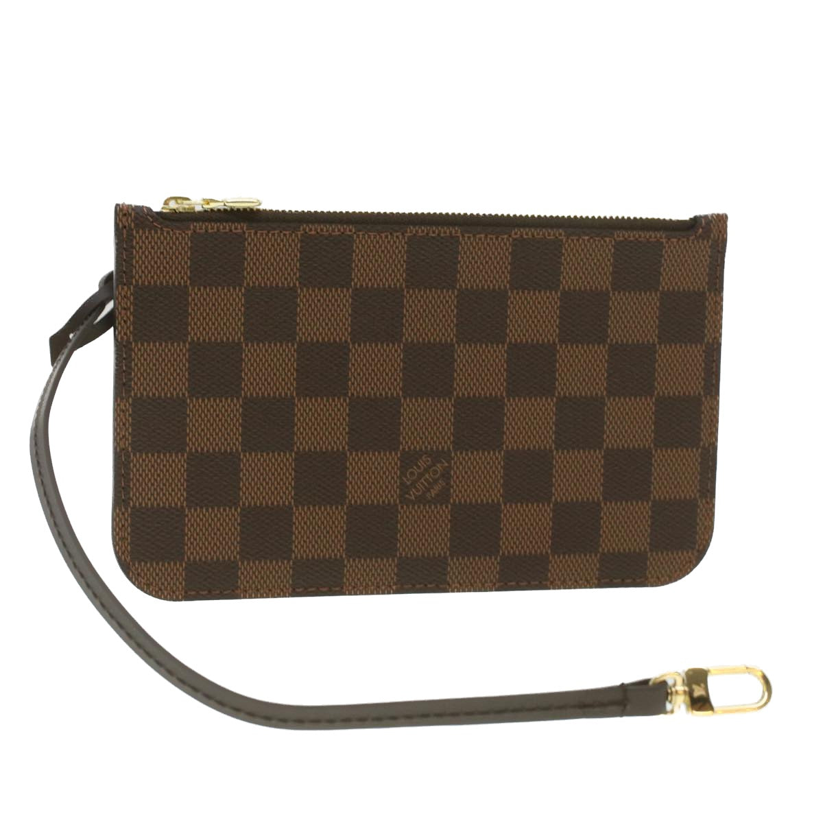 LOUIS VUITTON Damier Ebene Neverfull PM Pouch LV ep736