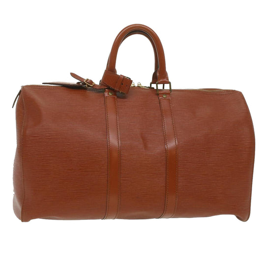 LOUIS VUITTON Epi Keepall 45 Boston Bag Kenya Brown M42973 LV ep745