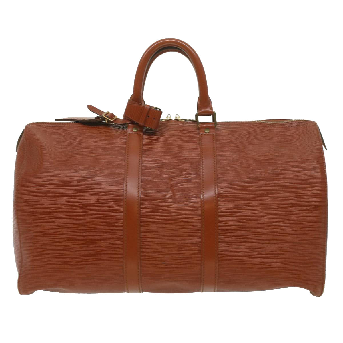 LOUIS VUITTON Epi Keepall 45 Boston Bag Kenya Brown M42973 LV ep745