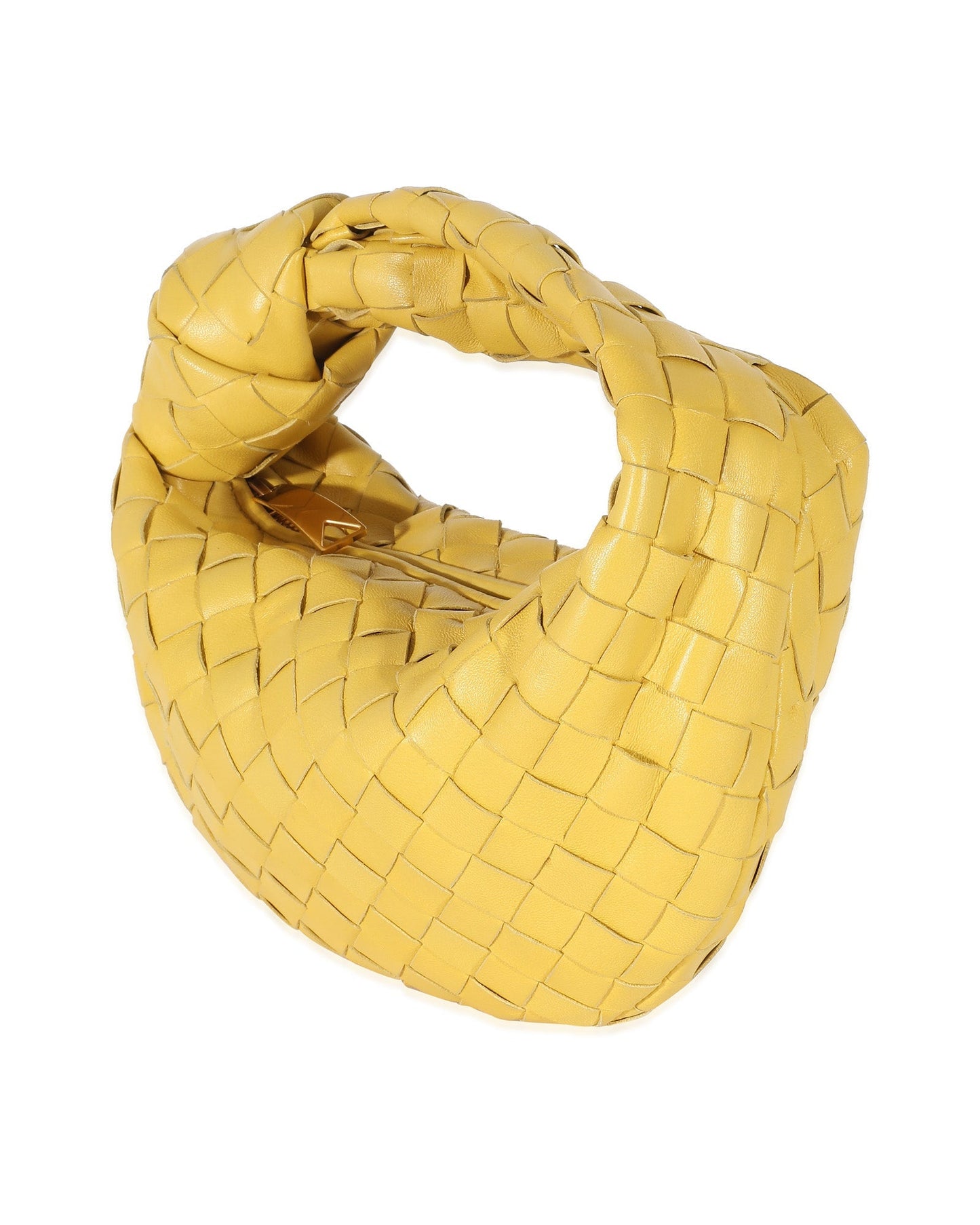 Luxury Bottega Veneta Buttercup Intrecciato Lambskin Mini Jodie