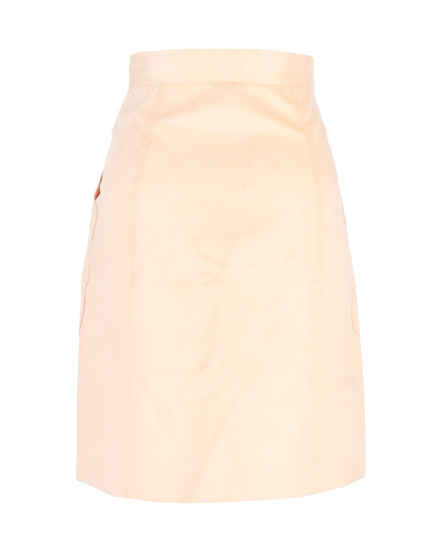 Luxury Bottega Veneta Fustian Skirt in Beige Wool Velvet