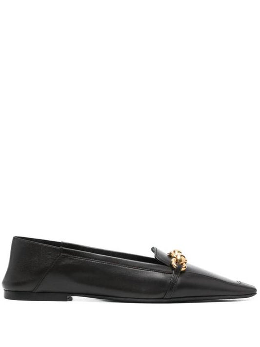 Luxury Saint Laurent Chris Leather Loafer Brown