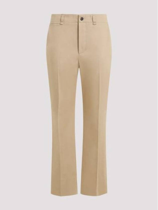 Luxury Saint Laurent Straight Pants 786680 Y1A62 2965 BEIGE