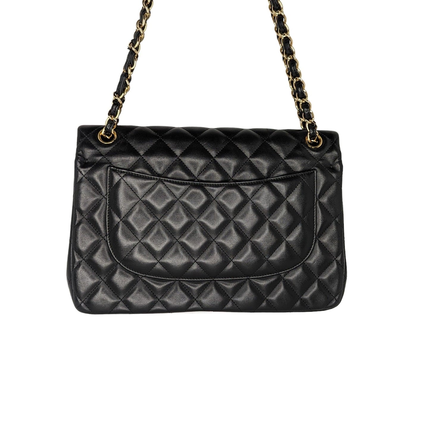 Luxury Chanel Classic Quilted Lambskin Double Jumbo Flap