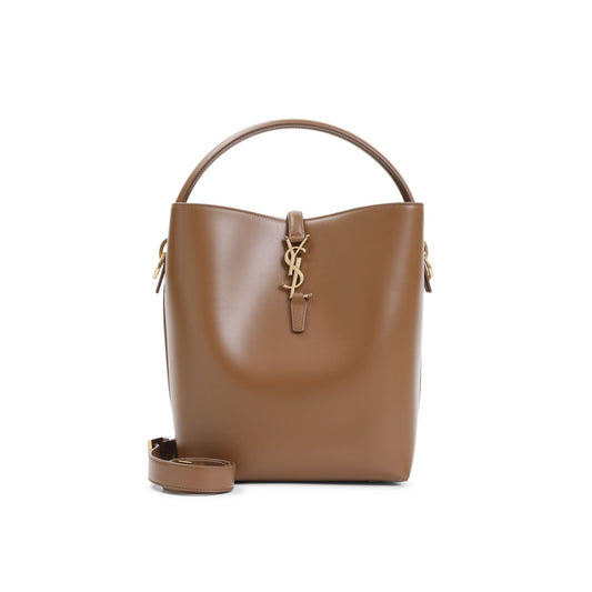 Luxury Saint Laurent Women's Le 37 Leather Shoulder Bag in Brown | Size UNICA | 7428282R20W