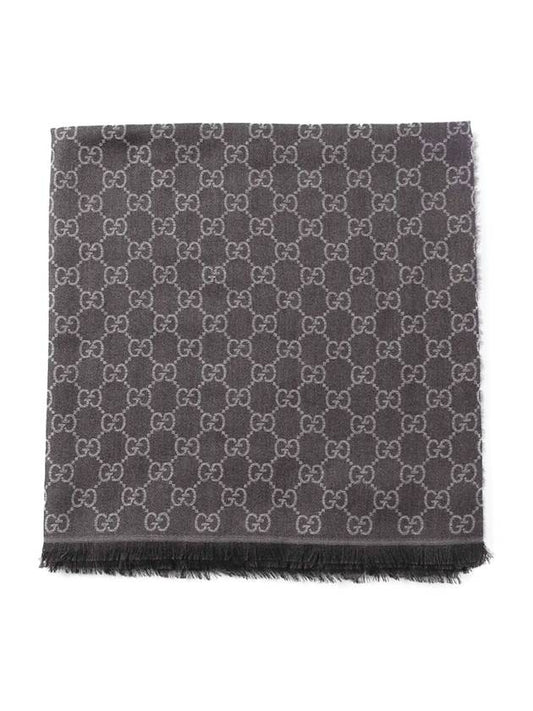 Luxury Gucci Trending 2025 GG Jacquard Square Muffler Brown