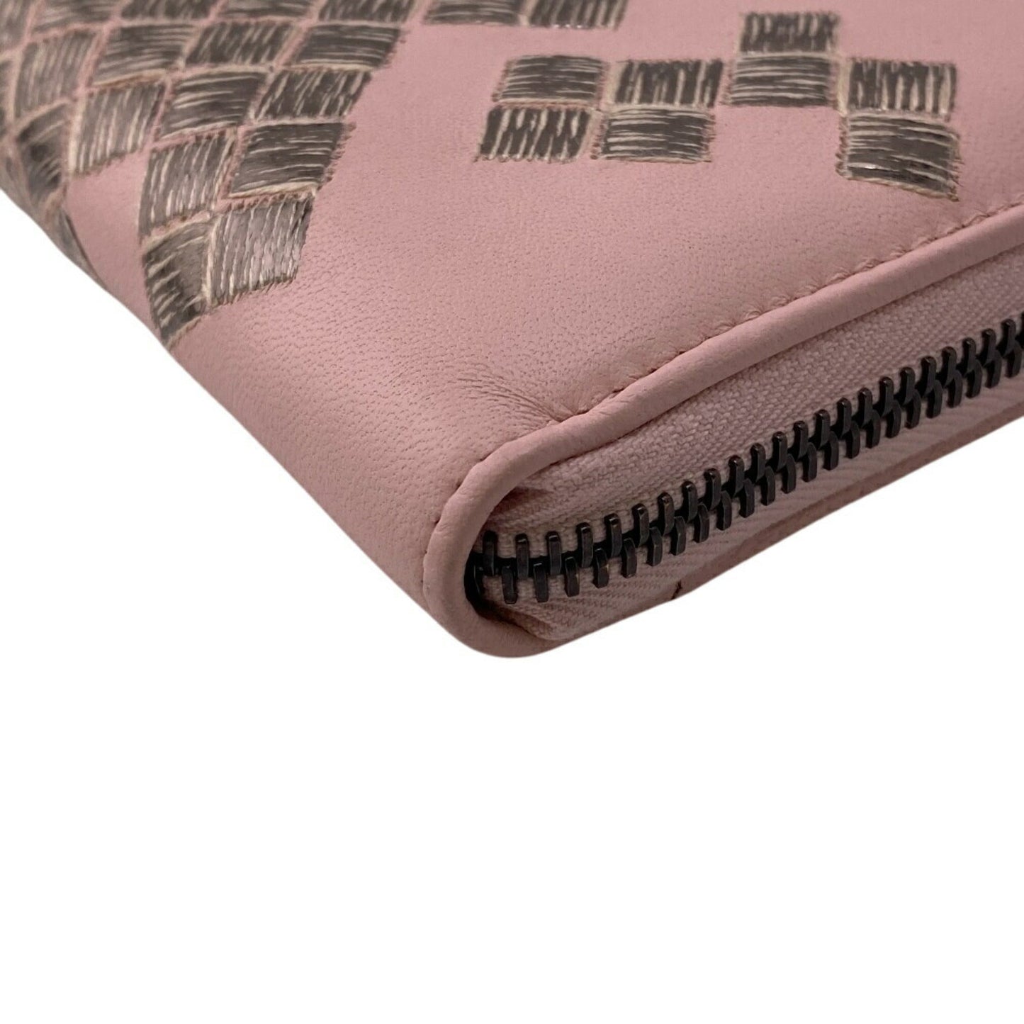 Luxury Bottega Veneta Intrecciato  Leather Long Wallet (Bi-Fold) ()
