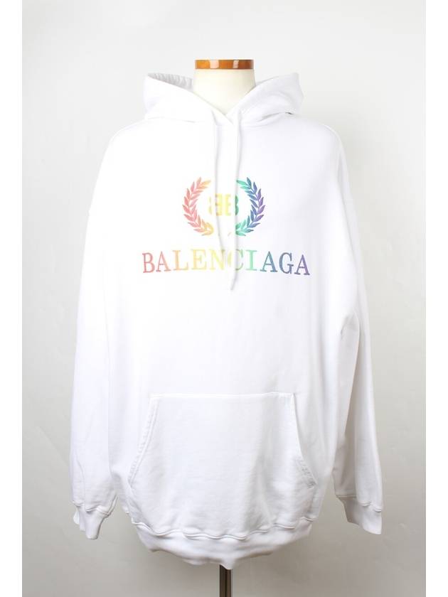 Luxury Balenciaga Rainbow Laurel Hood M