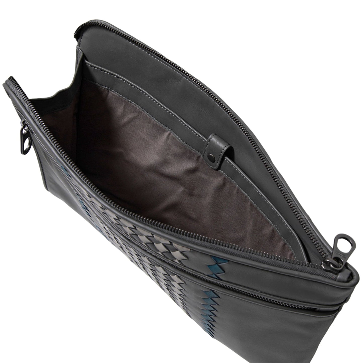Luxury Bottega Veneta Men's Intrecciato Leather Clutch Bag