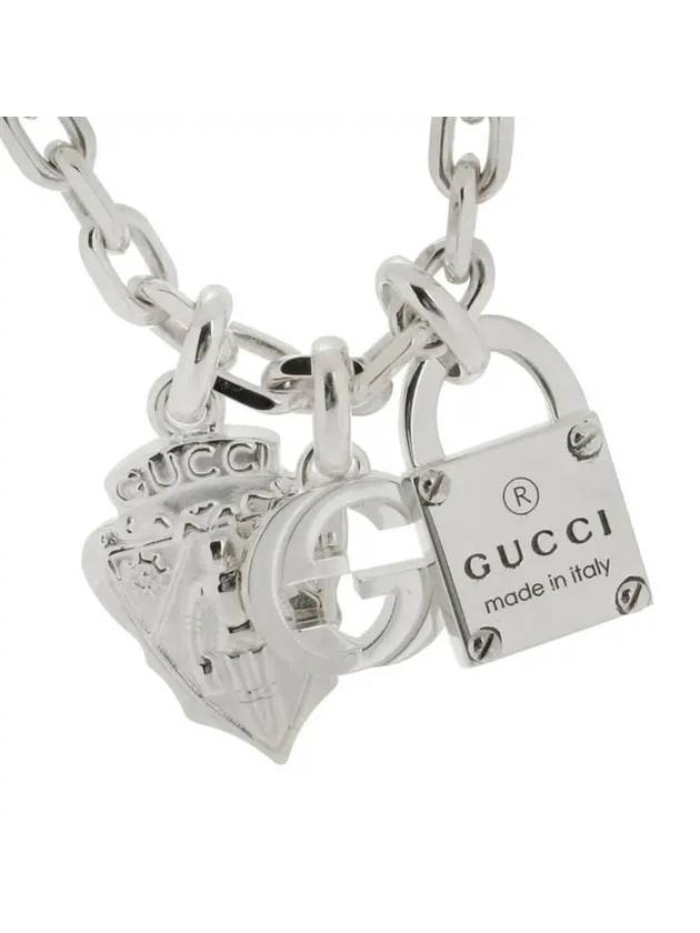Luxury Gucci Trending 2025 Trademark Chain Pendant Necklace Silver