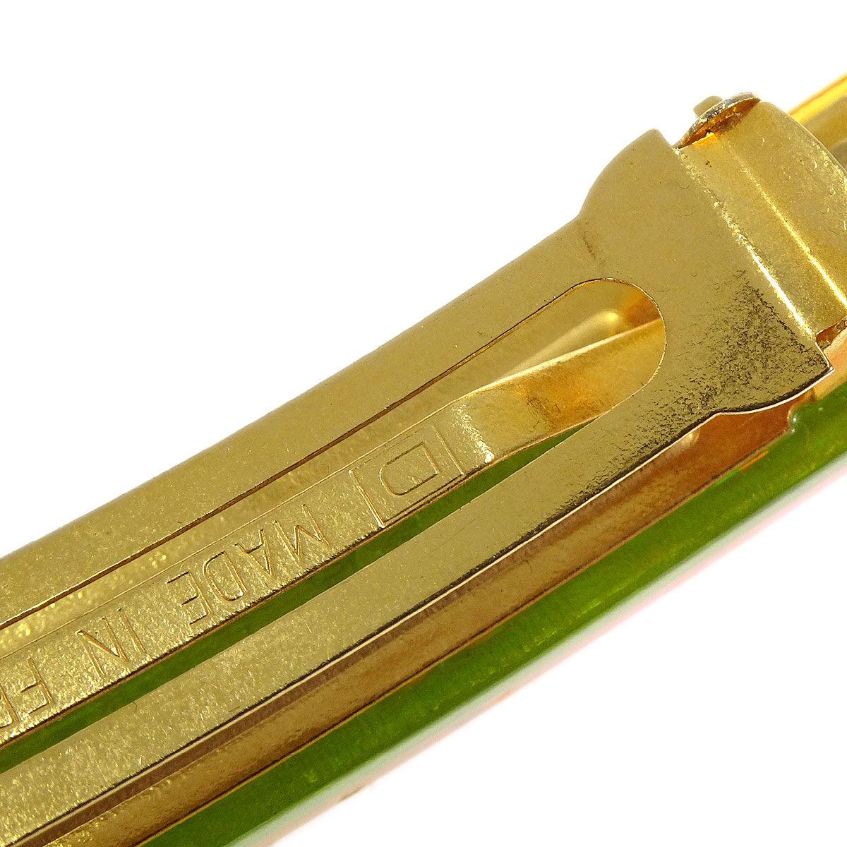 Luxury Chanel 1997 Rainbow Lucite Hair Clip Barrette