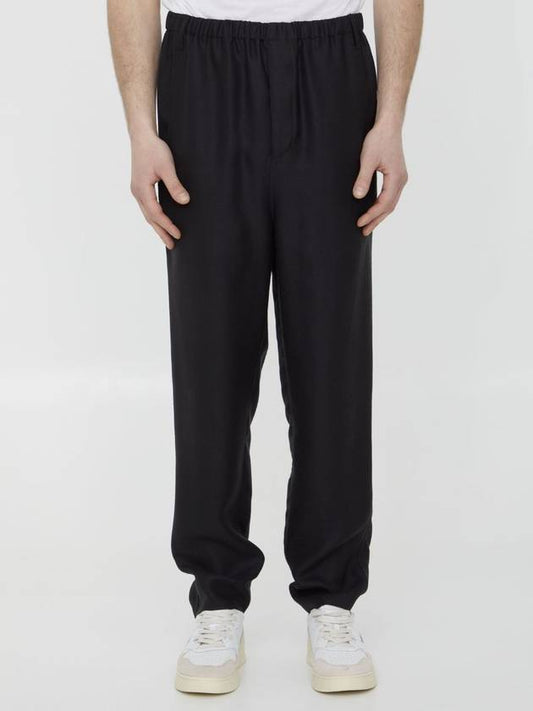 Luxury Saint Laurent 23 ss Viscose Trousers 717375Y1G681000 B0020169836