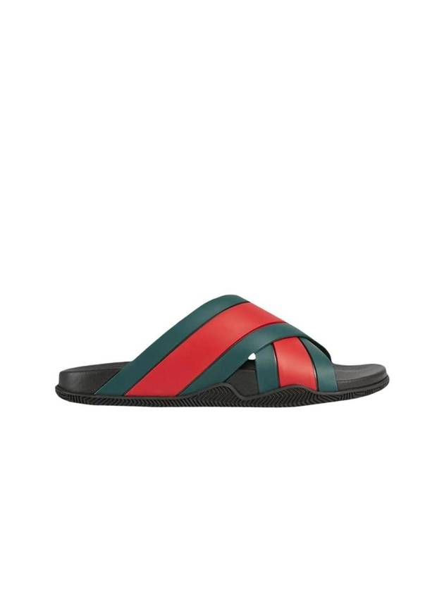 Luxury Gucci Trending 2025 X Strap Web Rubber Slippers