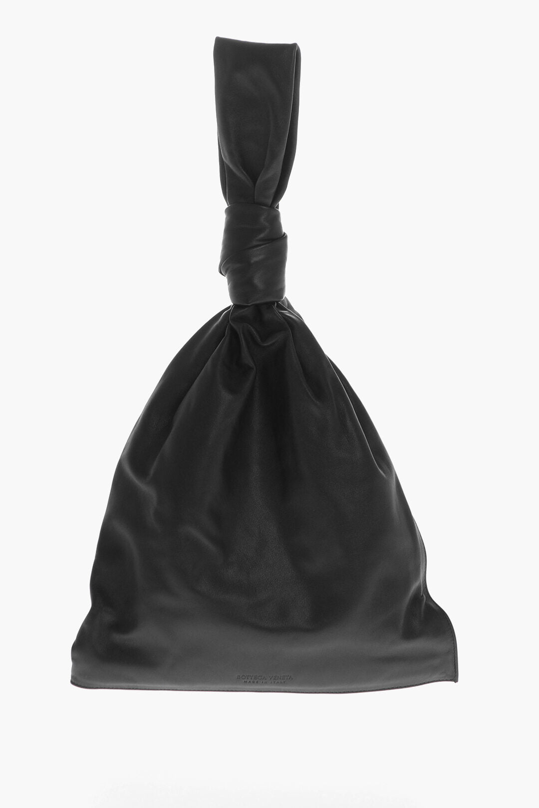 Luxury Bottega Veneta Leather Twist Handbag With Knot Detail