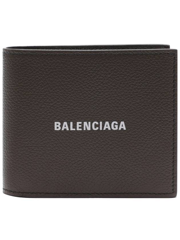 Luxury Balenciaga Cash Square Folded Wallet Dark Green