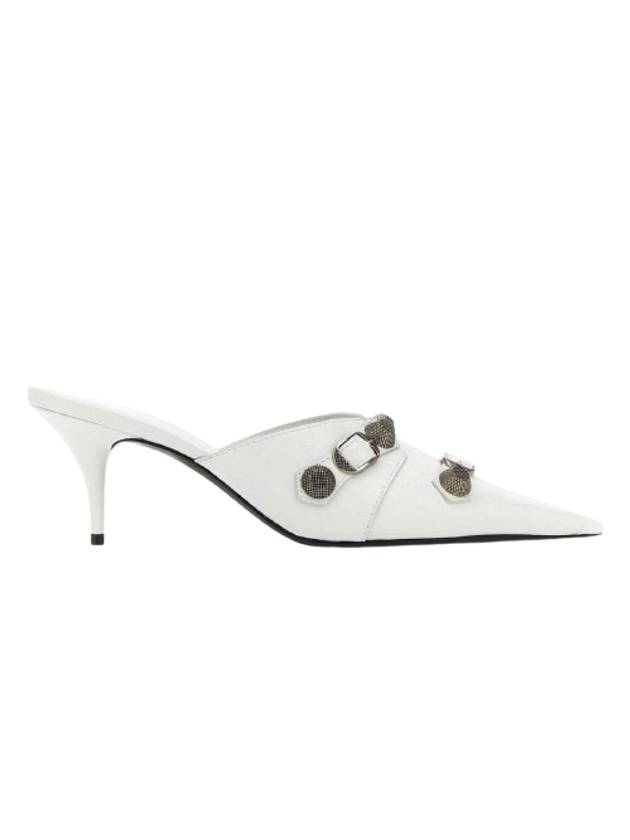 Luxury Balenciaga Cagole 70mm Mule Optic White