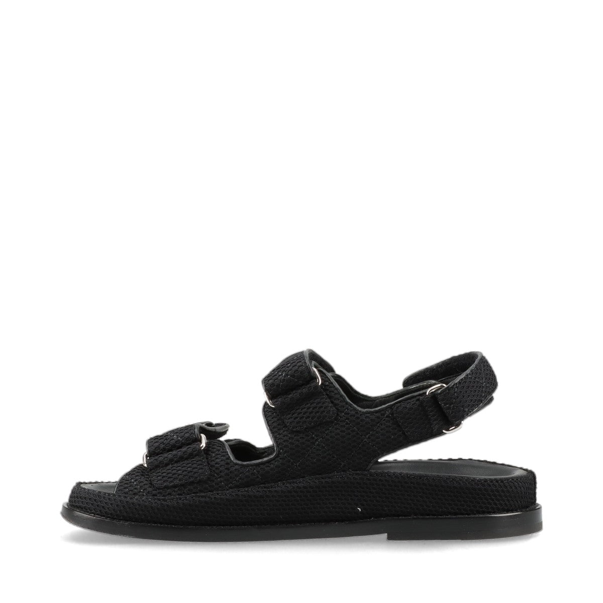 Chanel Coco Mesh Sandals 36  Black G35927