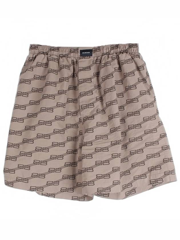 Luxury Balenciaga BB logo cotton shorts