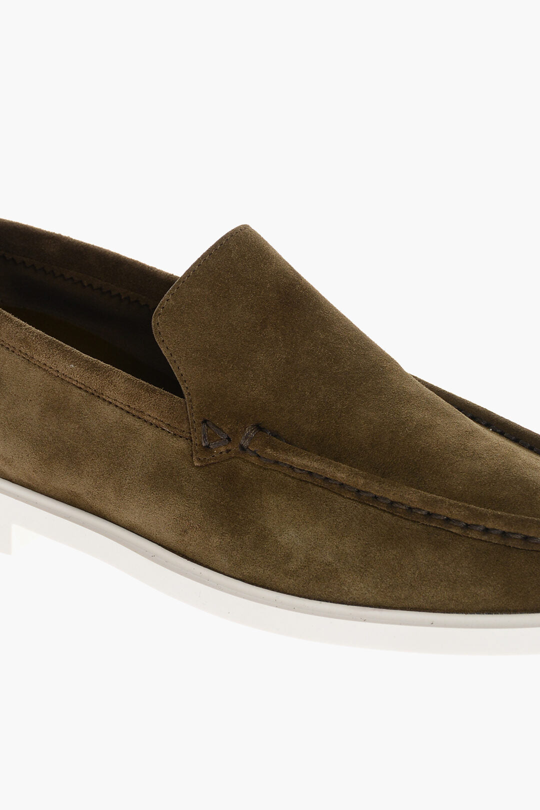 Luxury Bottega Veneta Suede Loafers With Braided Detail