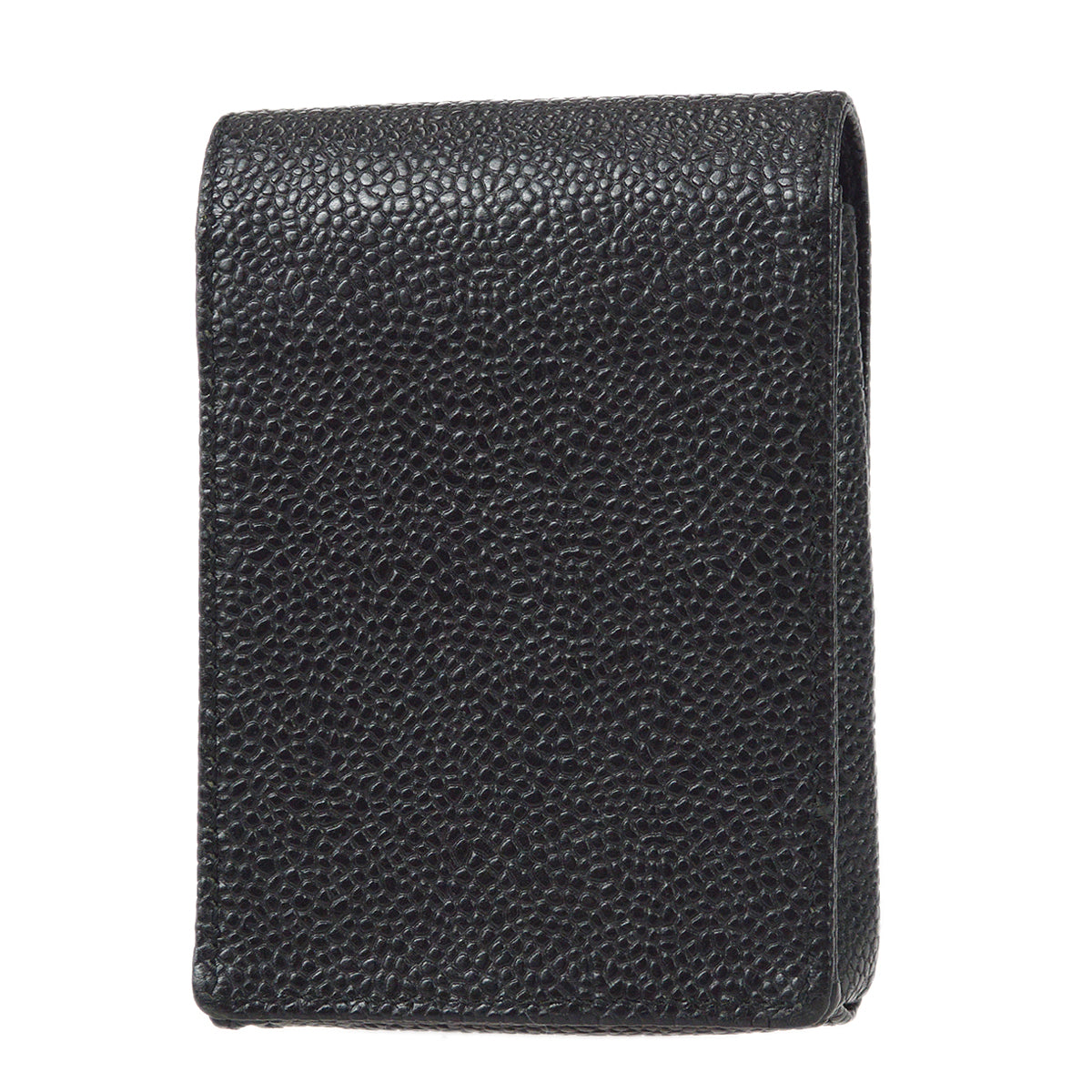 Luxury Chanel 1997-1999 Timeless Cigarette Case Caviar Black
