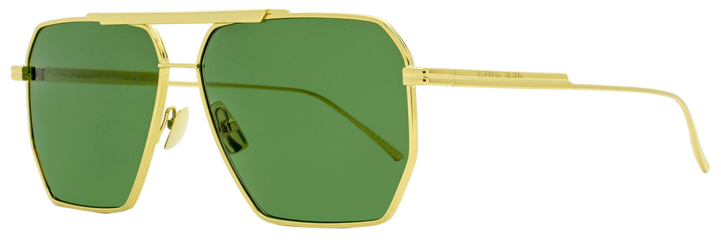 Luxury Bottega Veneta Men's  Sunglasses BV1012S 004 Gold 60mm