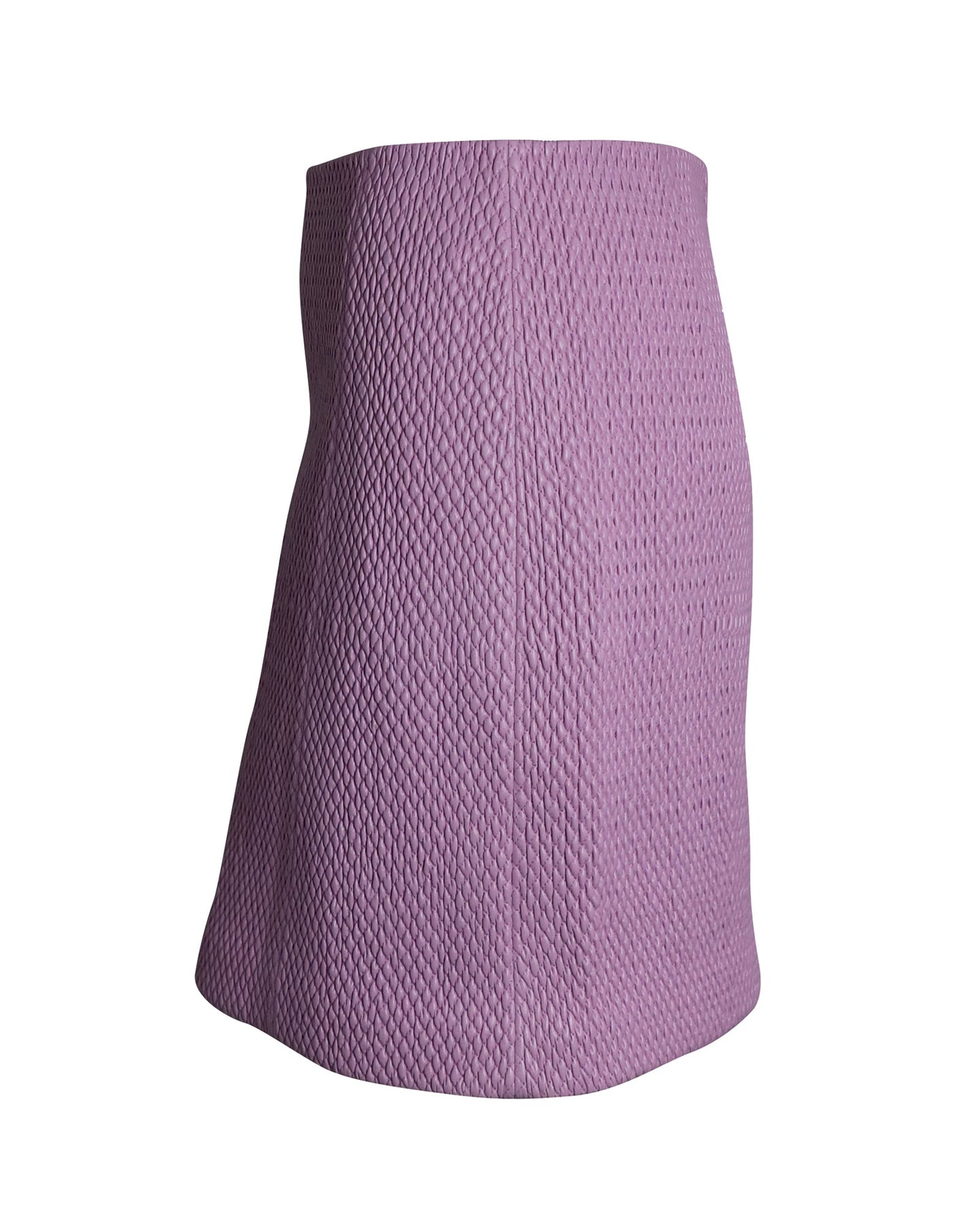Luxury Bottega Veneta Quilted Skirt in Pink Leather