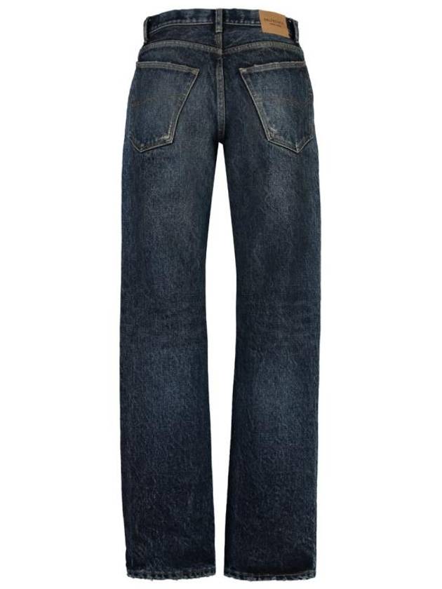 Luxury Balenciaga Men's Relaxed Jeans Navy